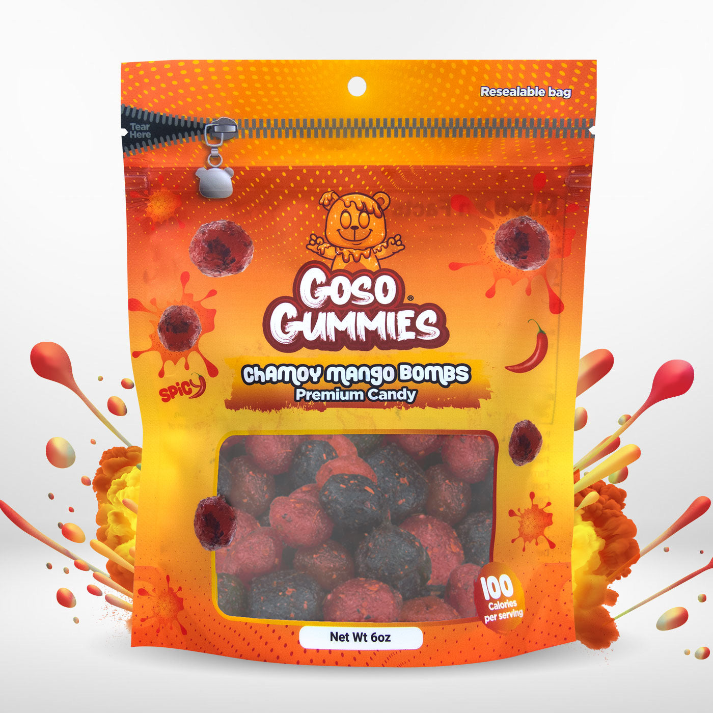 Goso Gummies 10 Flavor Variety Pack – Viral Gusher Bombs | 60 Ounces Sweet Sour & Spicy Candy Bundle