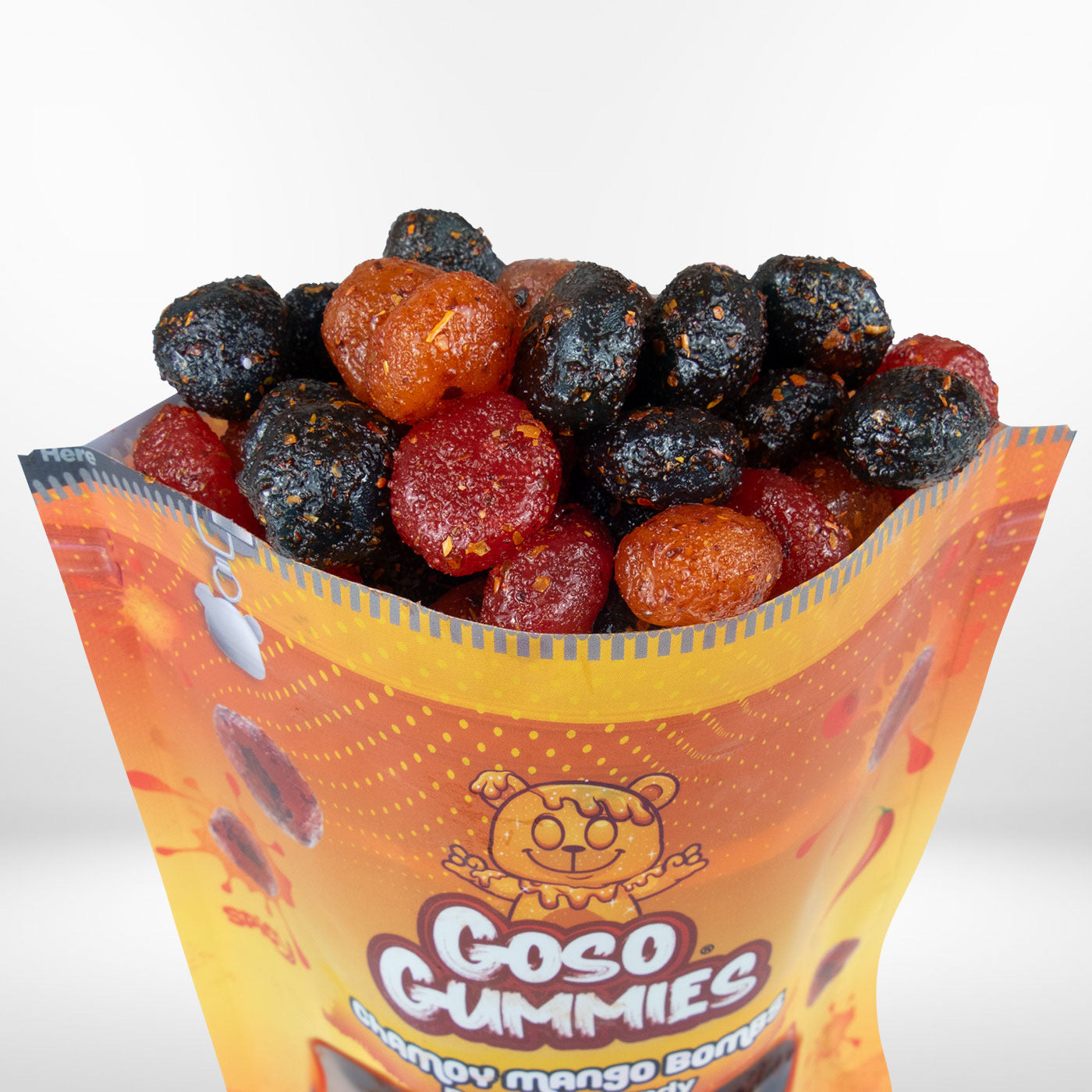 Goso Gummies Viral Chamoy Mango Bombs - 6oz Bag - Gushers Snack Candy