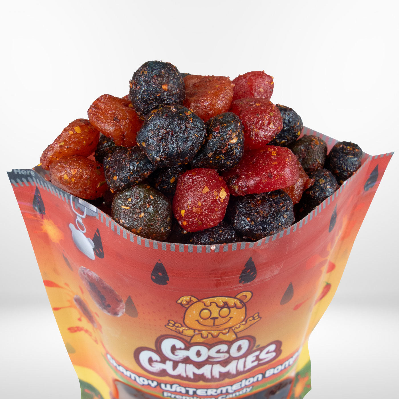 Goso Gummies Viral Chamoy Watermelon Bombs - 6oz Bag - Gushers Snack Candy