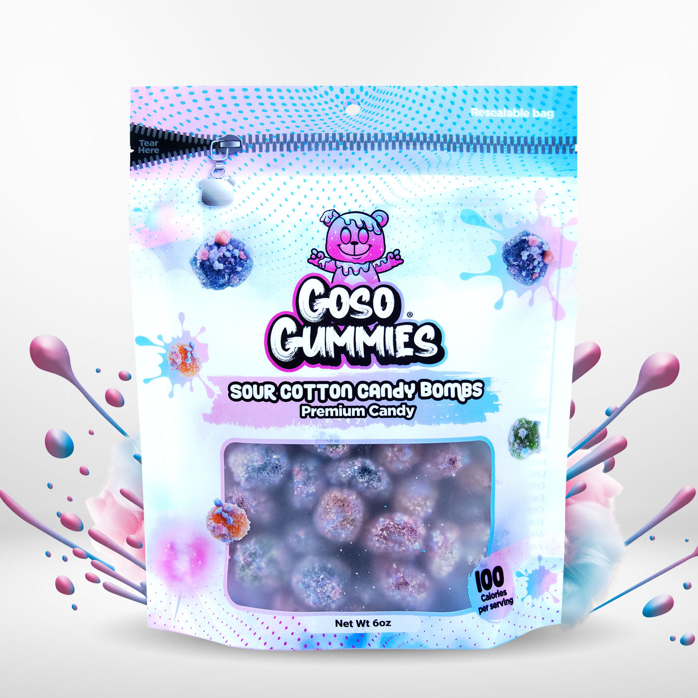 Goso Gummies 7-Bag Viral Gusher Variety Pack – 42oz Mix of Sweet, Sour & Spicy Flavors – Ultimate Gushers Candy Bundle