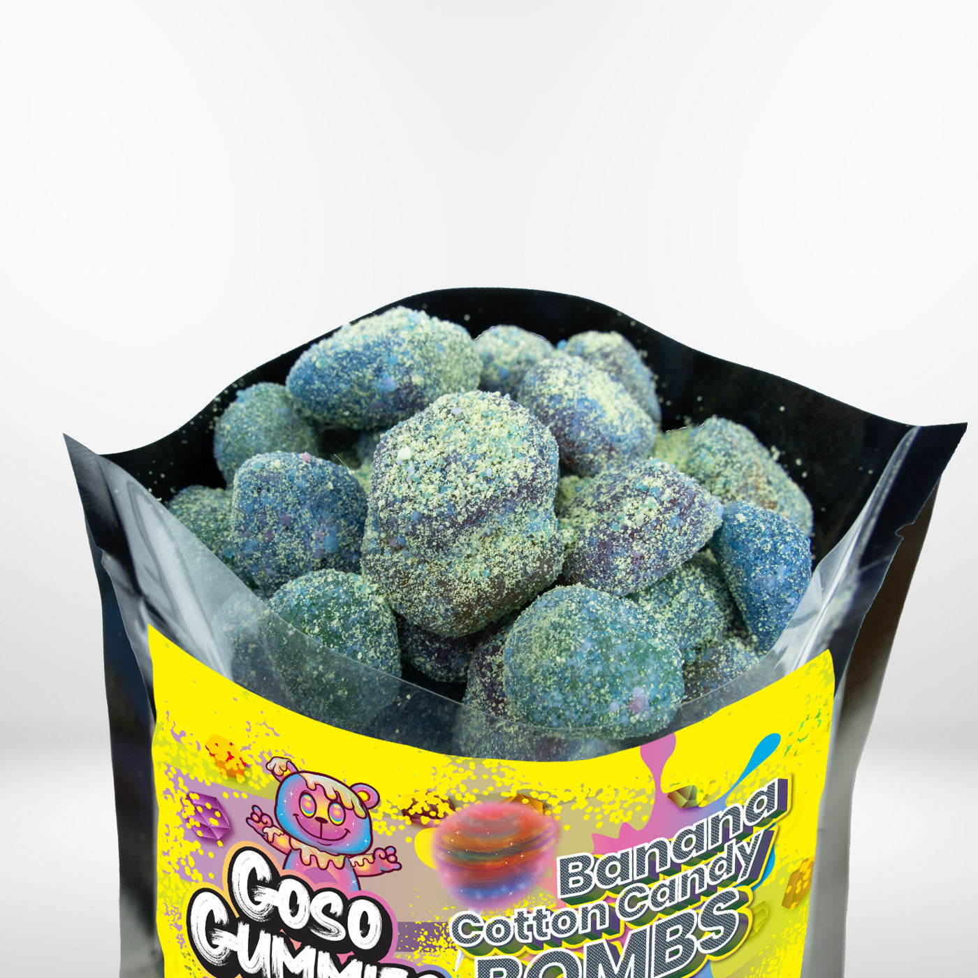 Goso Gummies Viral Banana Cotton Candy Gushers 6oz