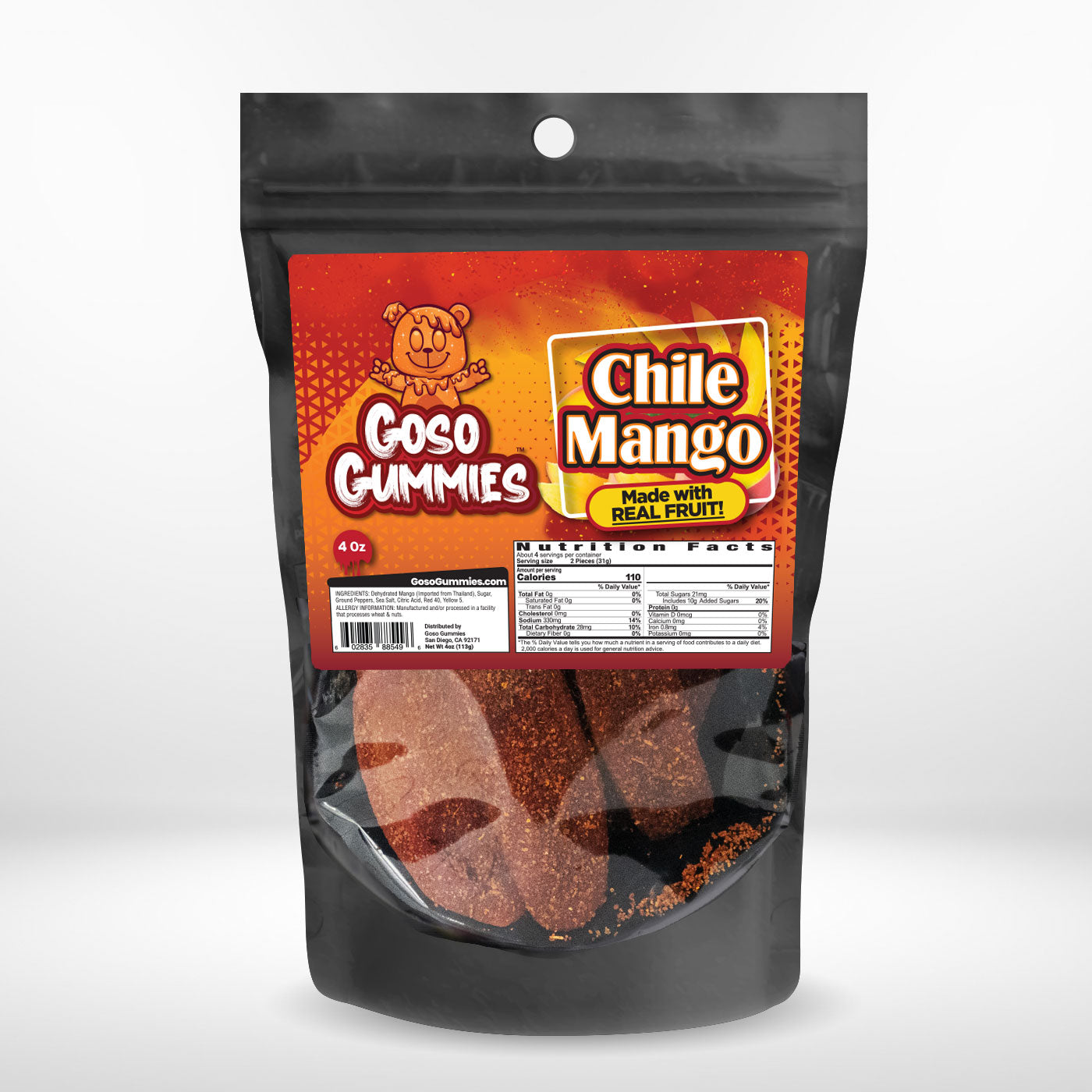 Goso Gummies Chile Mango Dried Fruit - 6oz Bag