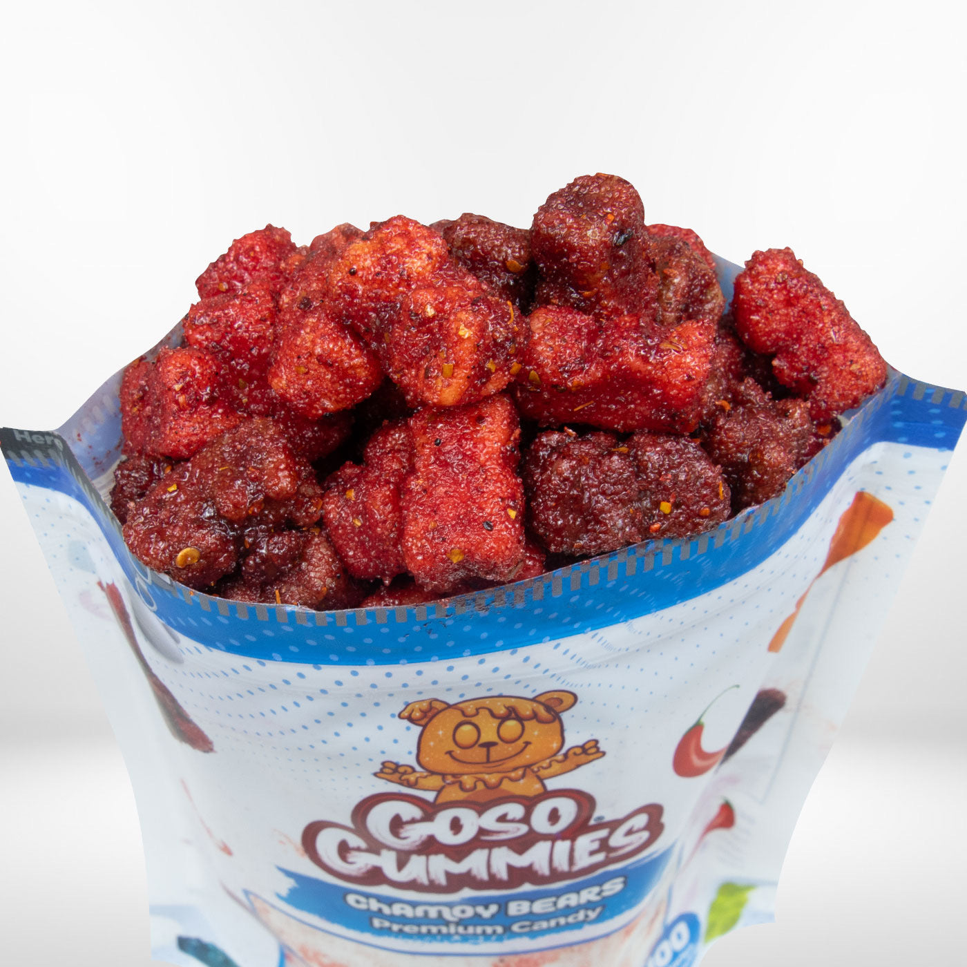 Goso Gummies Spicy Chamoy Gummy Bears - 8 Oz Bag - Spicy & Juicy Snack