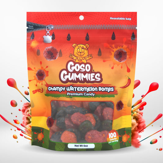 Goso Gummies Viral Chamoy Watermelon Bombs - 6oz Bag - Gushers Snack Candy