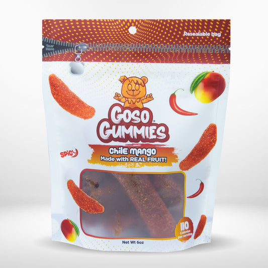 Goso Gummies Chile Mango Dried Fruit - 6oz Bag - Made with Real Dry Fruit