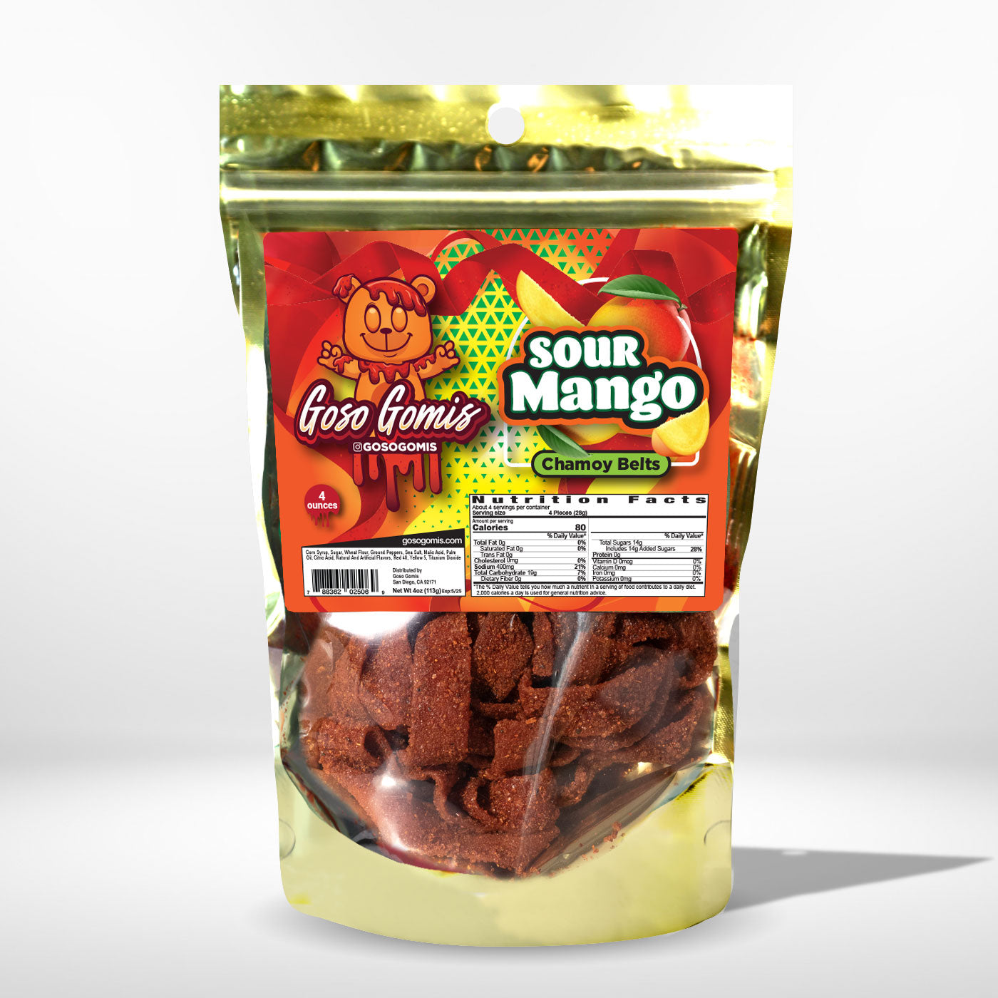 Sour Mango Chamoy Belts