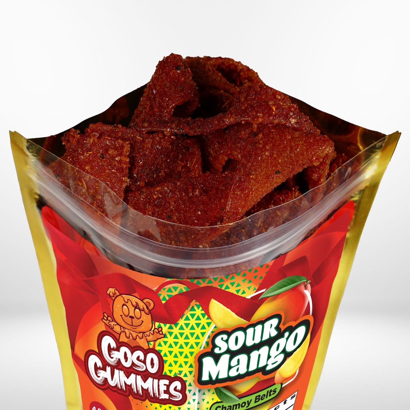 Goso Gummies Sour Mango Chamoy Belts - 4oz Bag