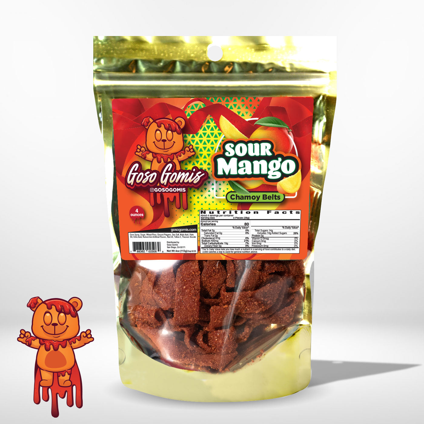 Sour Mango Chamoy Belts