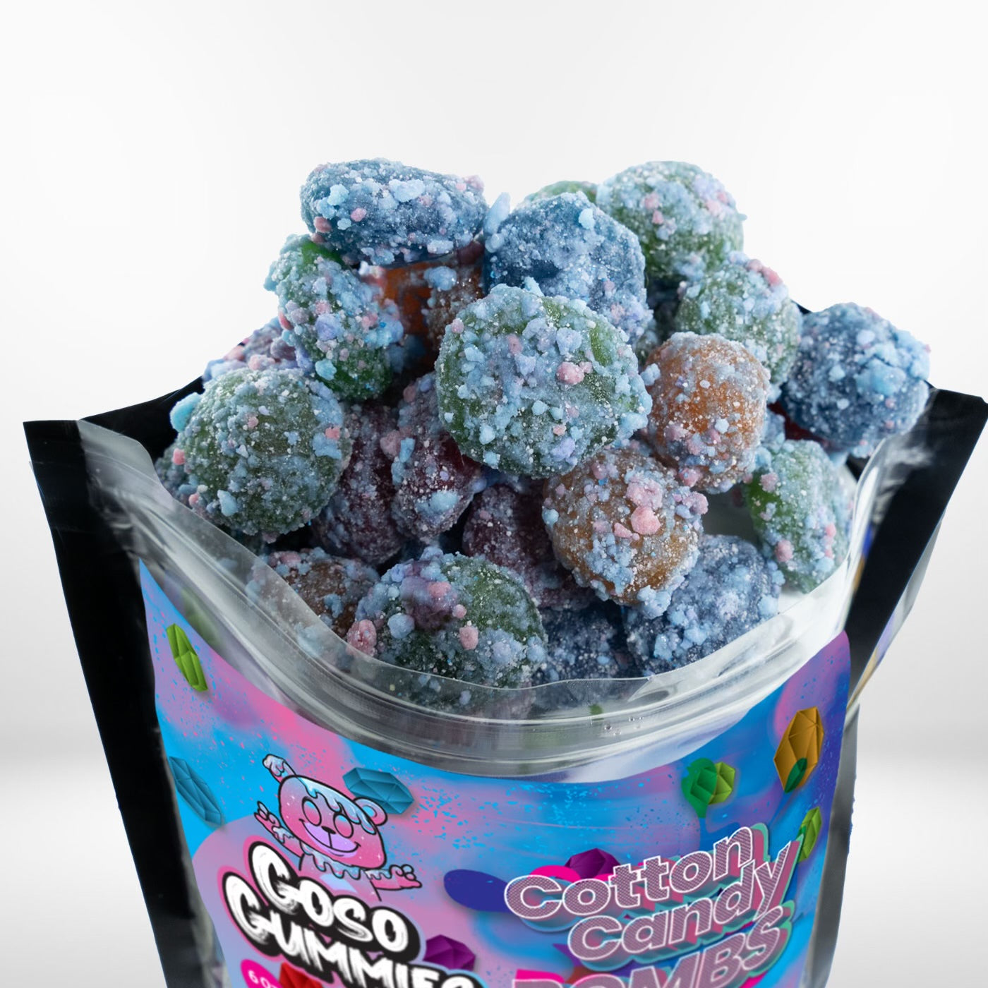 Goso Gummies Viral Cotton Candy Gushers 6oz Bag