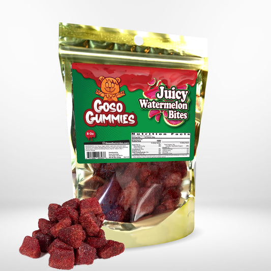 Goso Gummies Juicy Watermelon Chamoy Bites - 8oz Bag