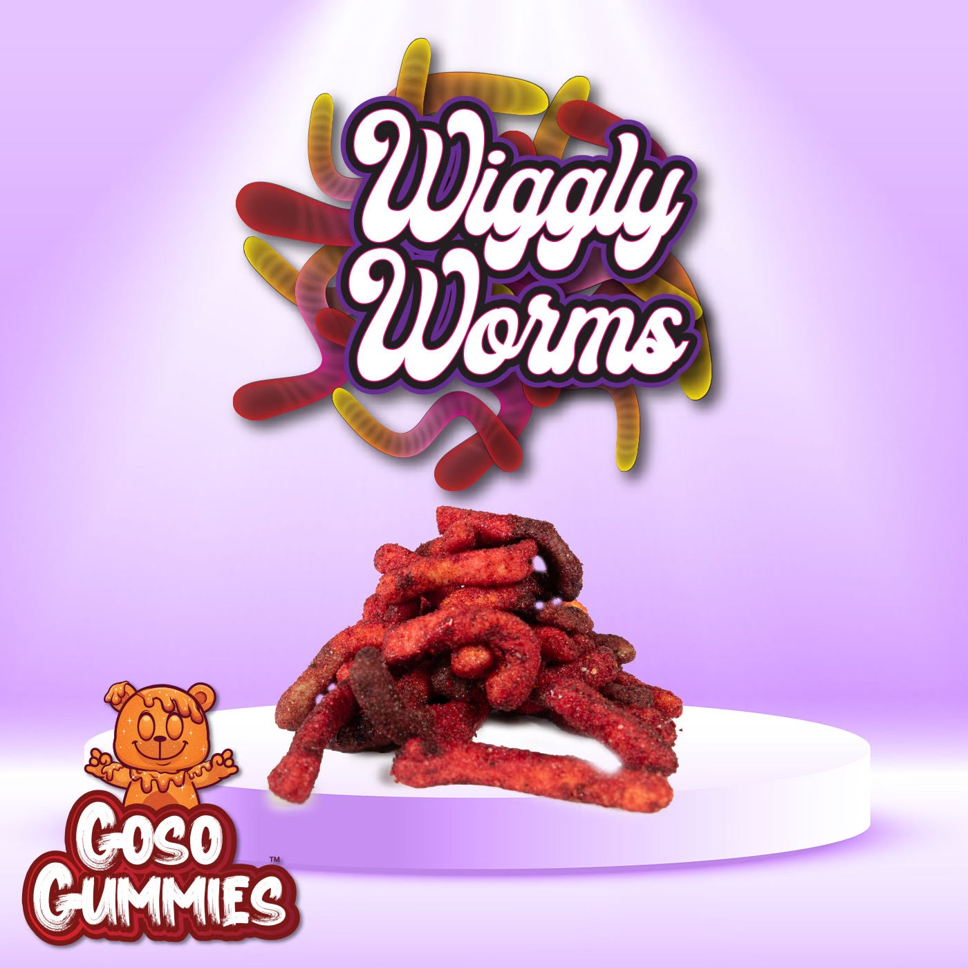 Goso Gummies Chamoy Wiggly Worms - 8oz Bag