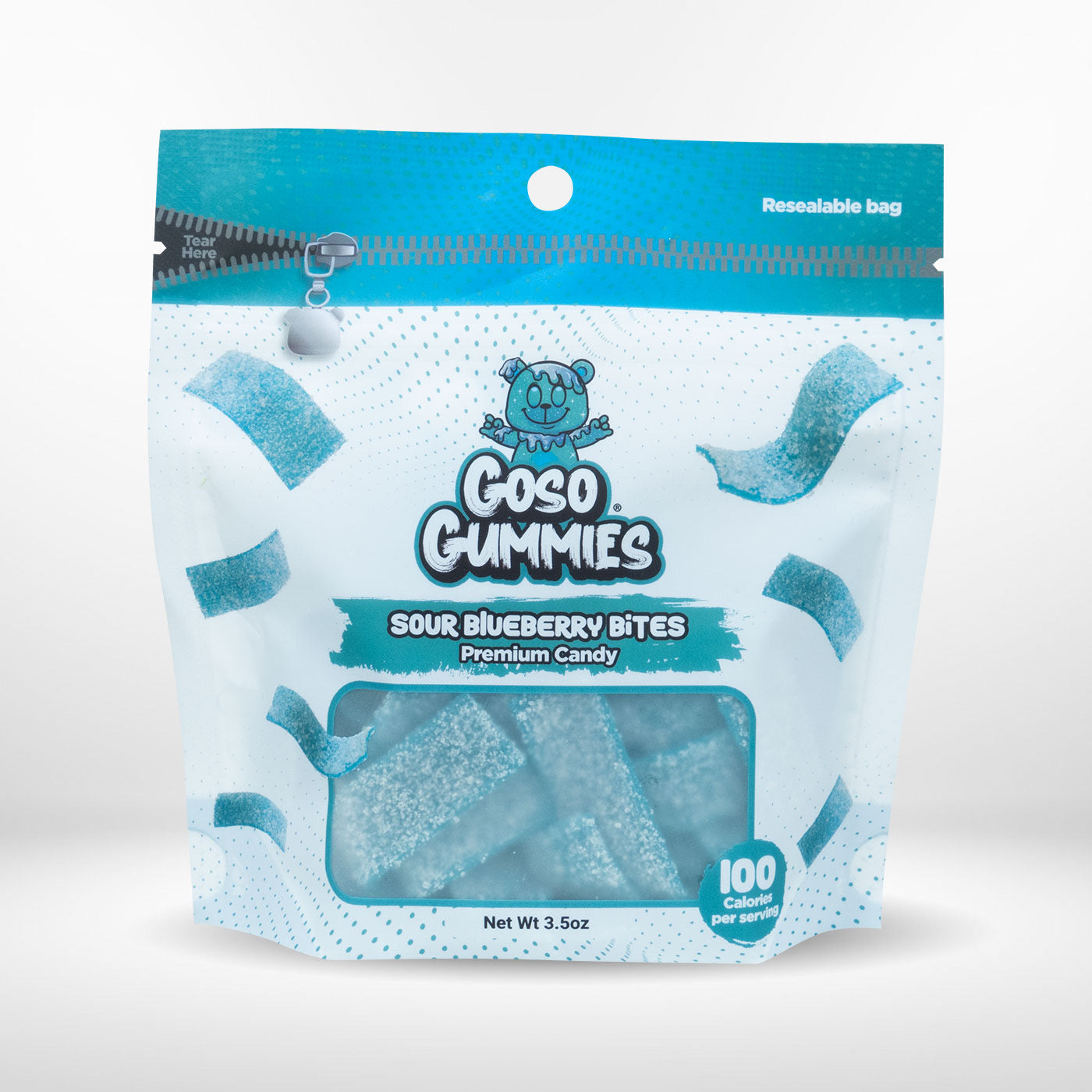 Sour Blue Raspberry Gusher Bombs + 2 FREE Sour Blueberry Strips Bags - Viral Candy Deal – Free Gift