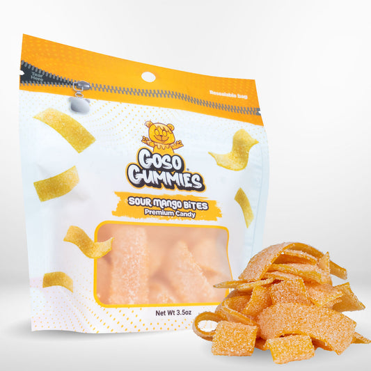 Goso Gummies - Sour Bites - 3.5 Ounce Bag - Sour Strips & Fruity Bites - Viral Candy