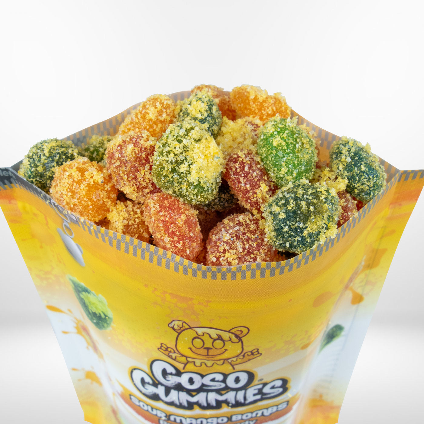 Goso Gummies Sour Mango Viral Gusher Bombs - 6 Ounces - Sour Candy