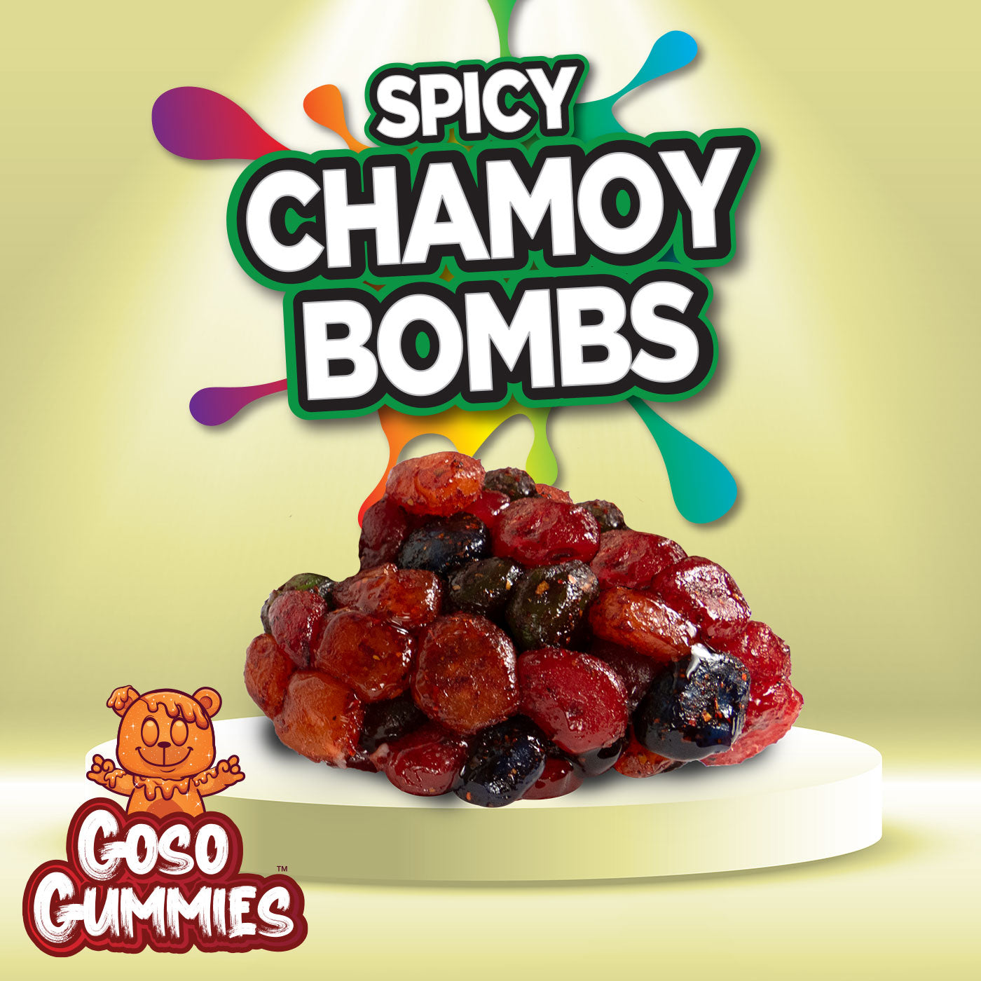 Goso Gummies Spicy Chamoy Gusher Bombs 6oz Bag