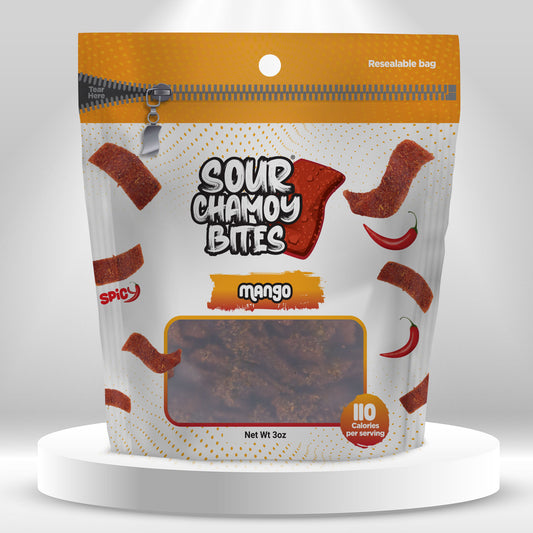 Sour Chamoy Bites - Mango Flavor - 3oz Bag