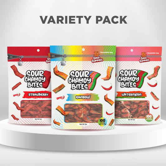 Viral Sour Chamoy Bites – 3-Pack Variety Bundle (15oz)