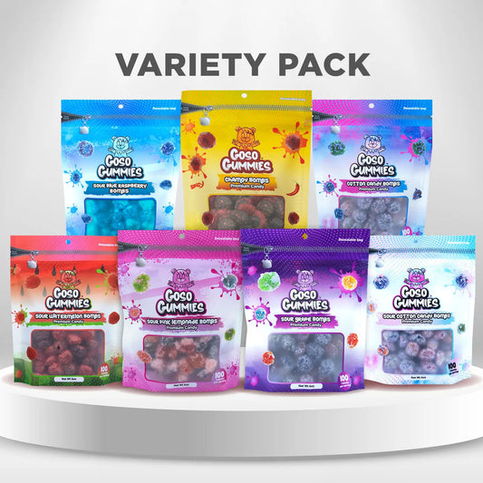 7-Bag Viral Gusher Variety Pack – 42oz Mix of Sweet, Sour & Spicy Flavors – Ultimate Gushers Candy Bundle